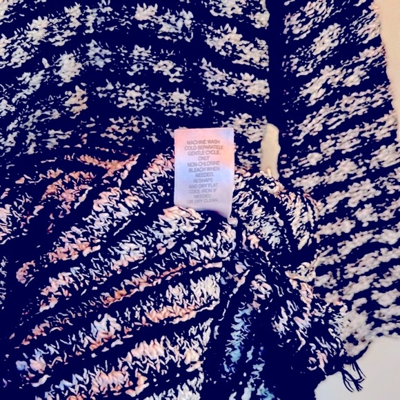 ⭐️J.JILL Varigate Striped Sweater, Black Marled, Sz. L, Crew Neck, 3/4 Sleeves 👓 - Picture 11 of 12